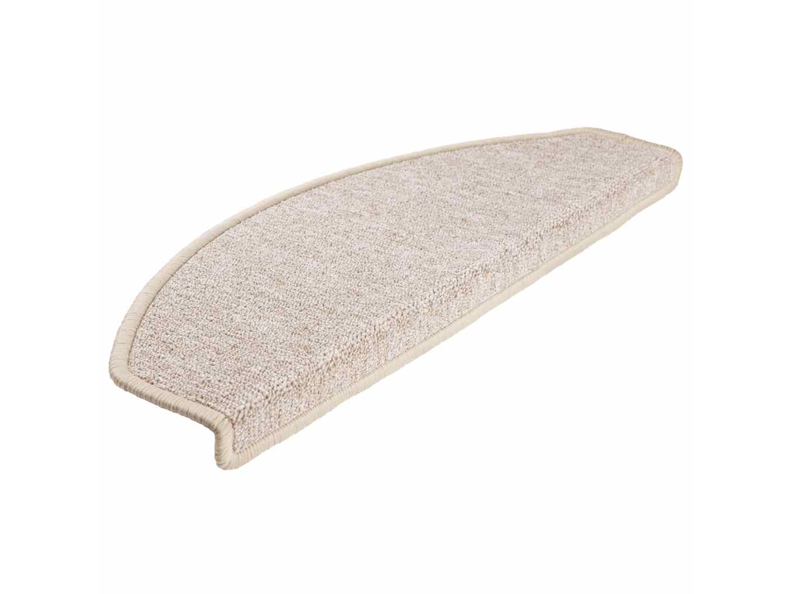 Tapetes de Escada 20 Peças 65x24x4 Cm Cinza Claro Semicircular Grande MAISON EXCLUSIVE