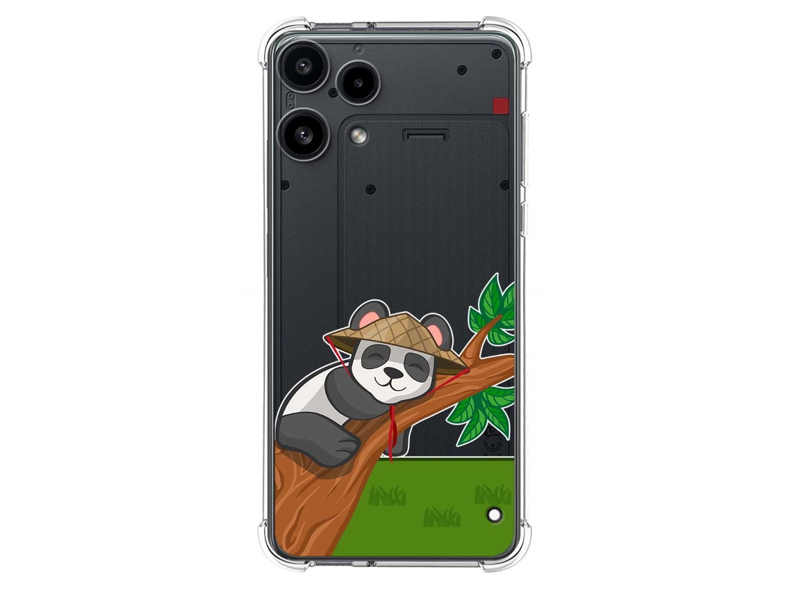 Capa Tumundosmartphone Transparente De Silicone À Prova De Choque Para Nothing Phone 3a Lite 5g Com Estampa De Panda