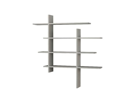 Prateleira Isabella In Placa de Aglomerado de Melamina Branco 115X22X115 Cm EPIKASA