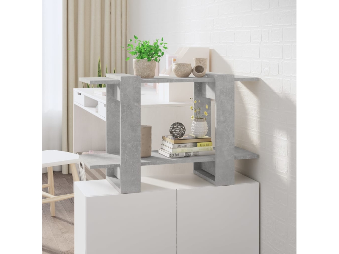 Vidaxl Estante/divisória 80x30x51 Cm Cor Cinzento Cimento