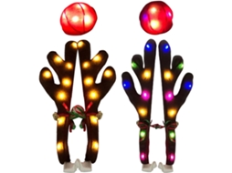 Suprimentos De Festa Natal Com Luzes Led Para Exterior Carro E Sinos