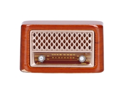 Mali mini Rádio Casa de Bonecas 1:12 Miniatura Retro Acessório Decoração Brinquedo de Imitação