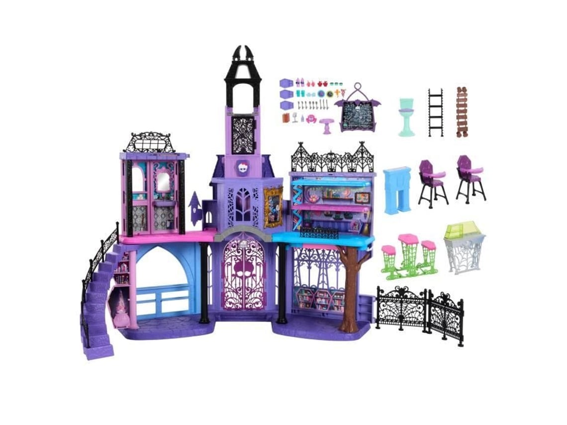 Colégio Assombrado Casa De Bonecas, Mais De 35 Acessórios Monster High Hlp88 Monster High