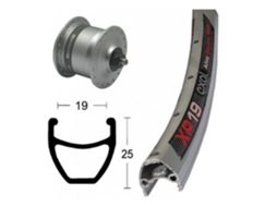 Exal Xp19 Qr Dynamo Shimano Nx32 Front