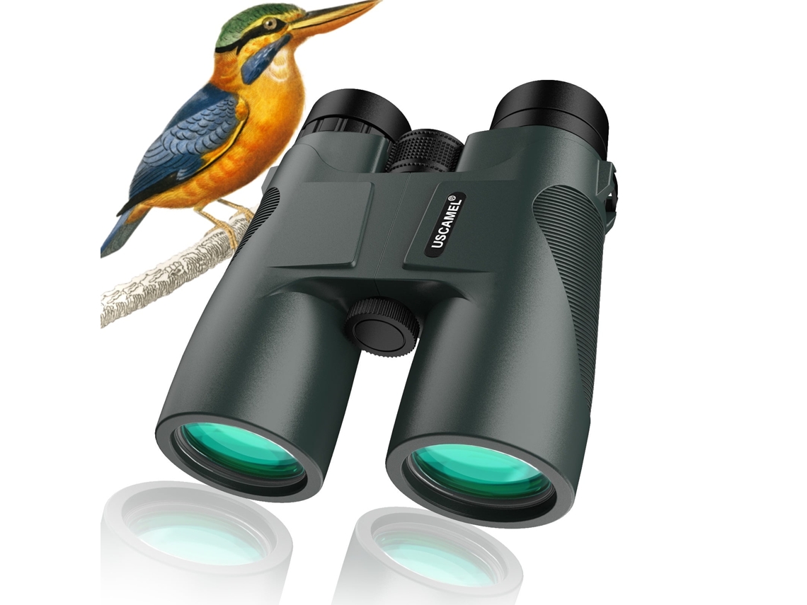 Binóculos 10x42 Compactos Impermeável Prisma Bak4 Fmc Visão Baixa Luminosidade BISBISOUS (preto)