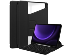 Capa Teclado Para Samsung Galaxy Tab S9 Fe 11 Polegadas, Preta Gertiz