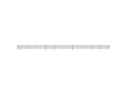 Cerca de malha de arame VIDAXL aço galvanizado verde (2500 x 80 cm)