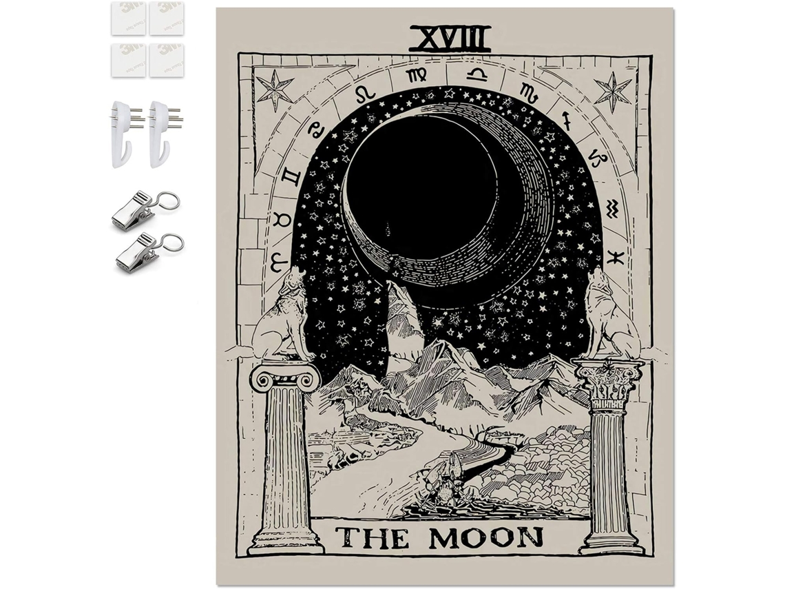 1 Peça K/b Tarot/astrologia Carta Tapeçaria de Parede para Decoração Oriental BRILVIBERA