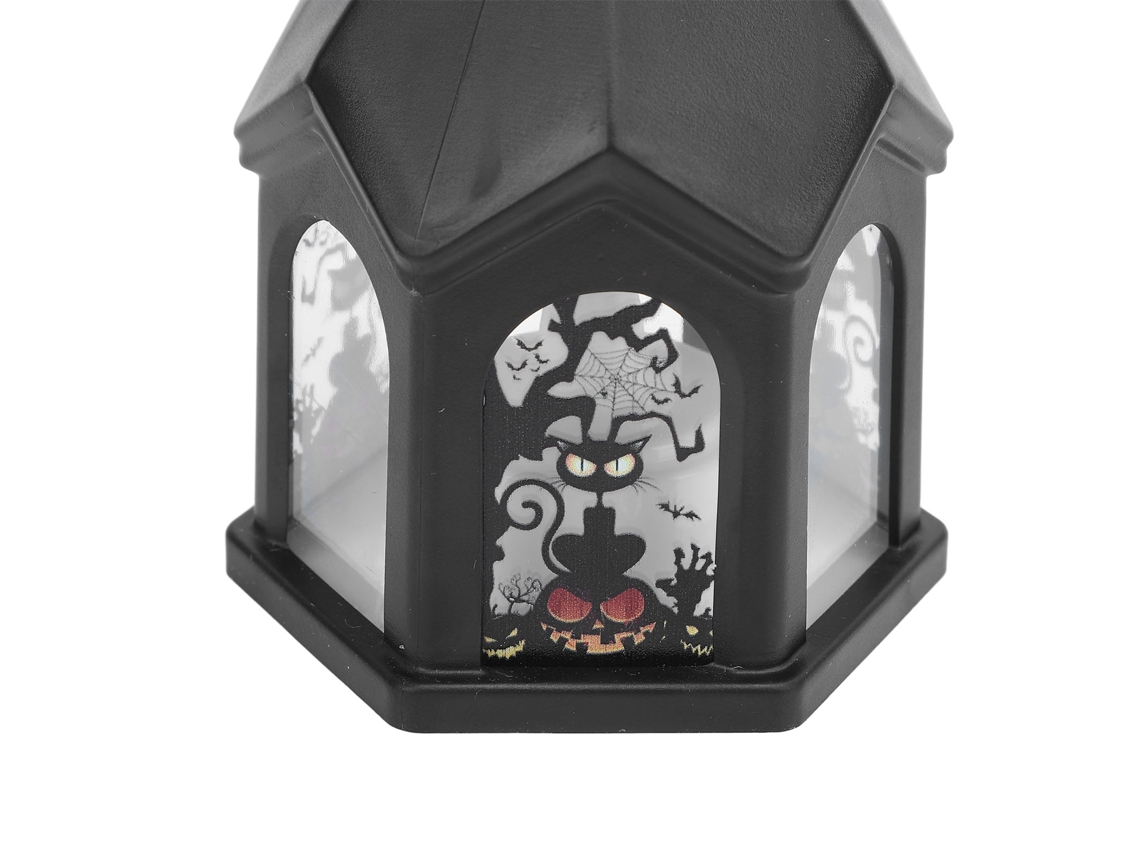 2 Peças Lâmpada De Férias Led Lanterna De Halloween Decoração Exterior Portátil Vela Elétrica