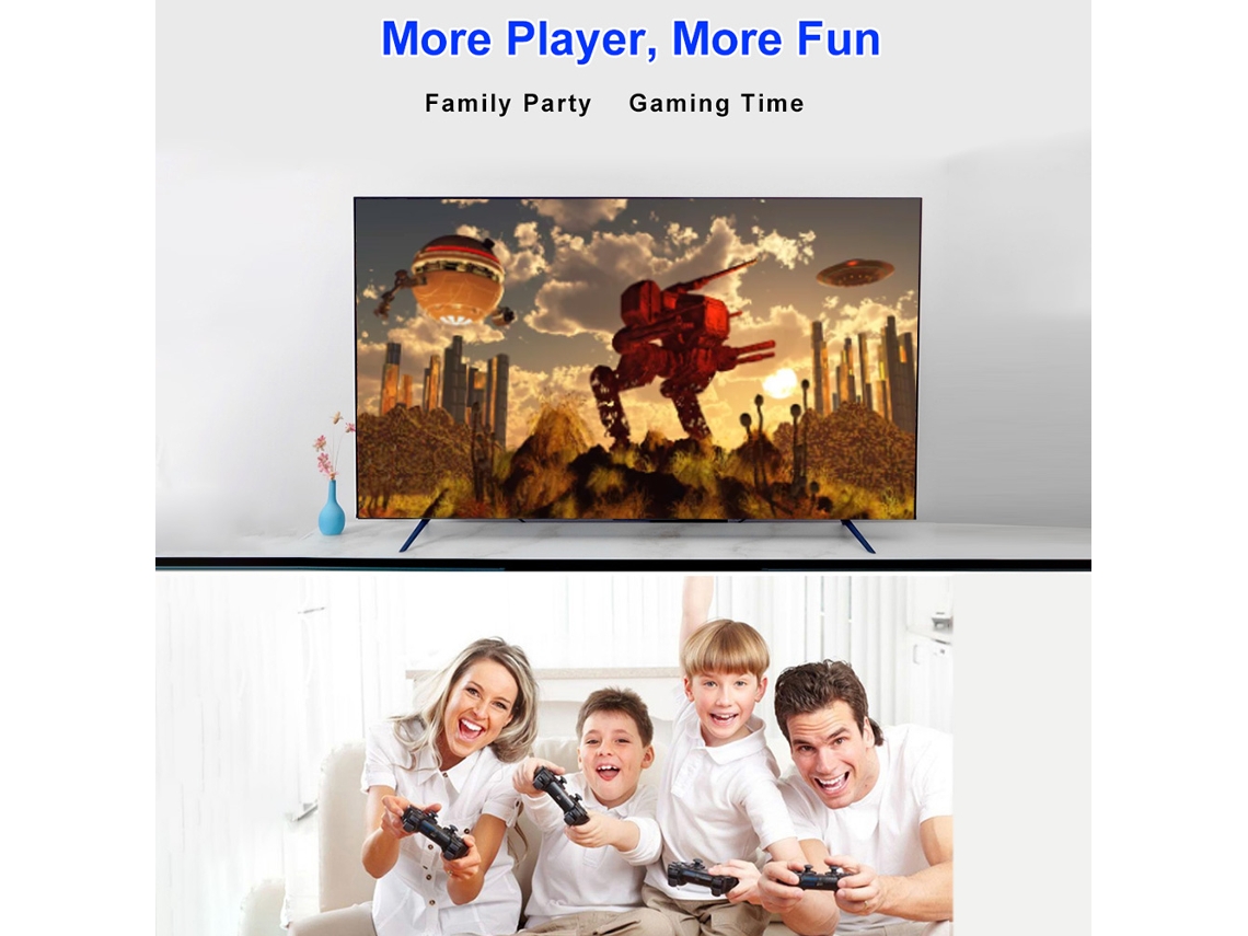 Console De Jogos Arcade 2.4g Hd Sem Fio 64g