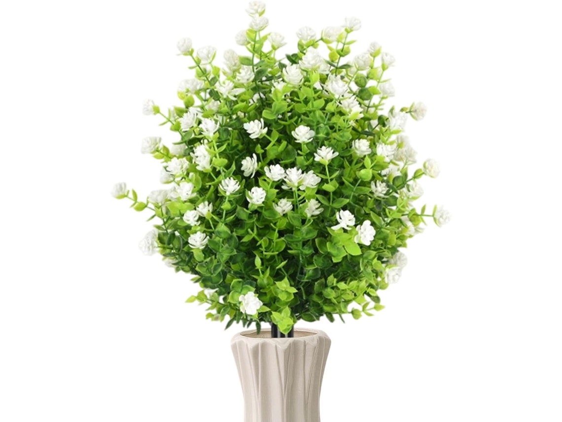 Plantas Artificiais para Uso Externo, Resistentes Aos Raios Uv, Realistas, Flores, Primavera, Verão, CHABERLU