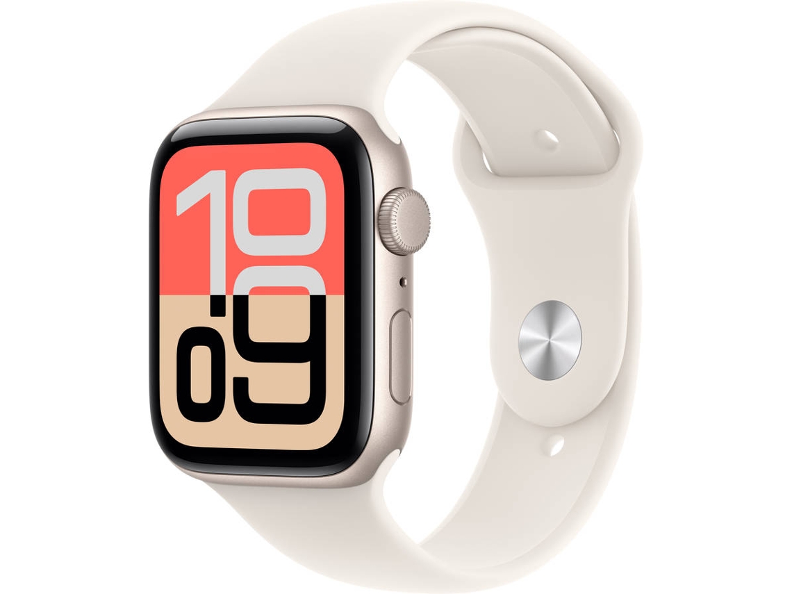 APPLE Watch SE 3 GPS 44 mm Luz das Estrelas Alumínio com Bracelete Desportiva Luz das Estrelas (Tamanho S/M)