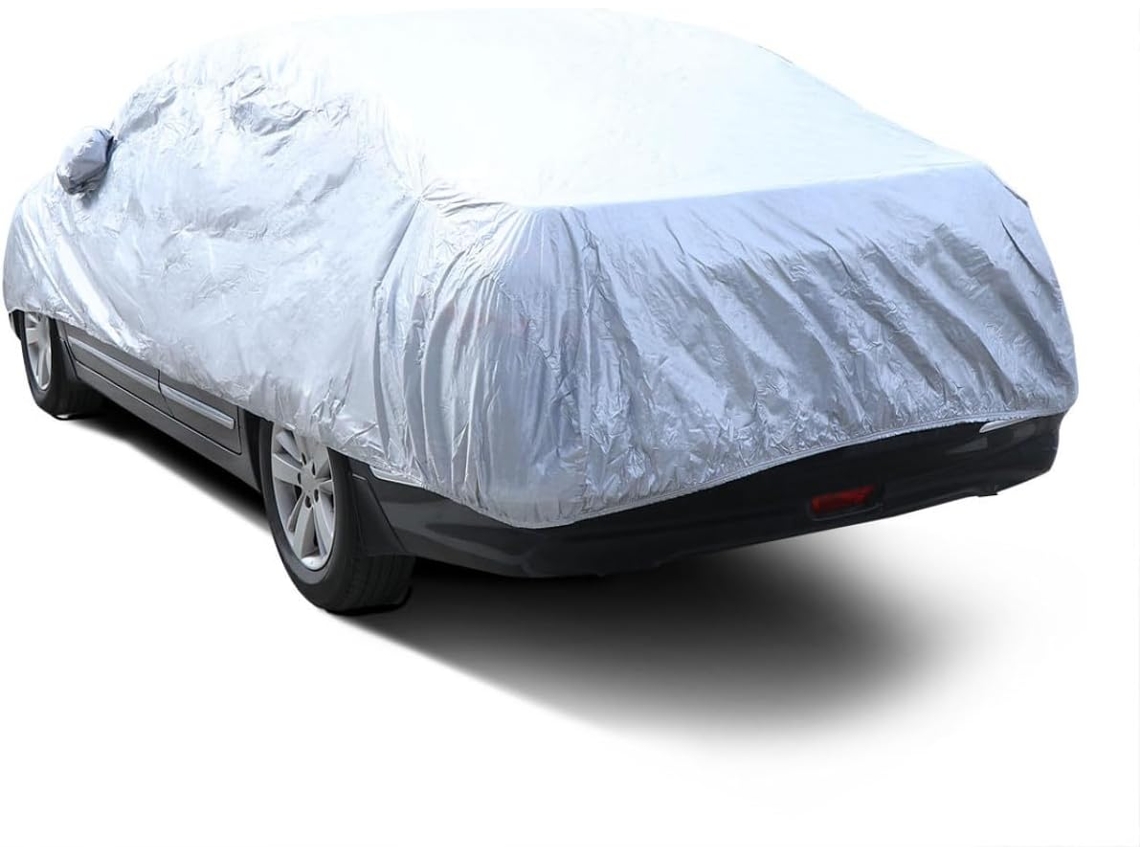 Capa universal tamanho XL para carro - Resistente aos raios UV e à chuva.