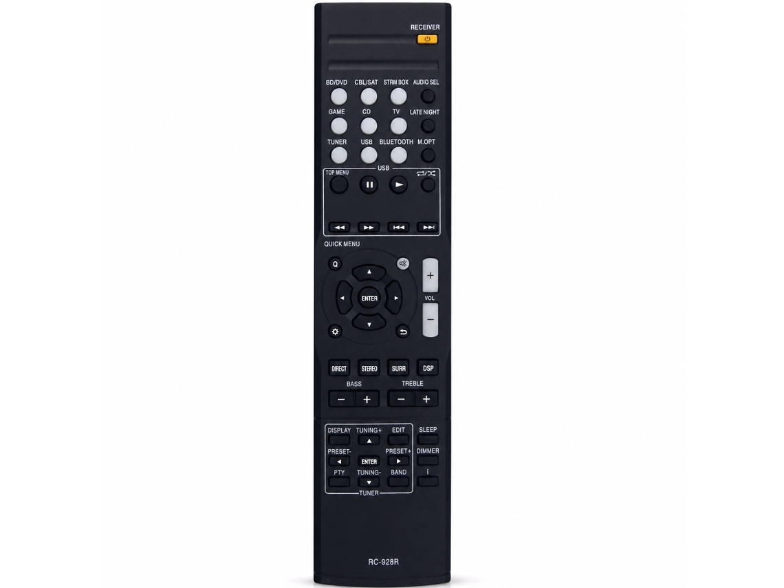 Comando À Distância Rc-928r Compatível Com Recetores Av Onkyo Ht-s3800 E Ht-s3900
