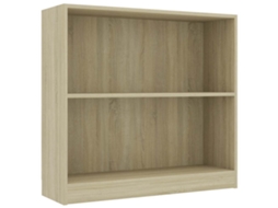 Bookcase, Bookcases Vidaxl Marrom Madeira Processada (n/a)