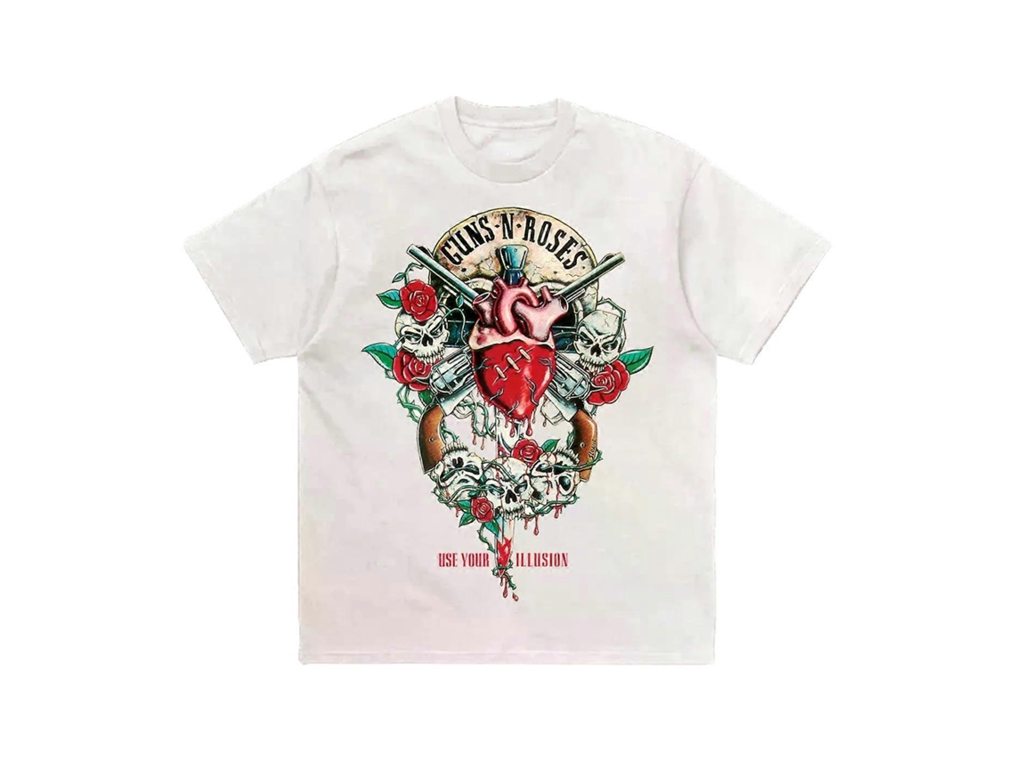 Guns N' Roses T shirt Guns N Roses Unisex Best Sellers Sizes ROCKINSTONE (white)
