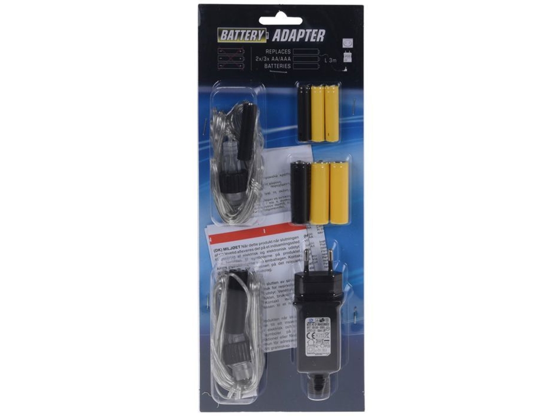 Adaptador De Eliminador De Bateria 2xaa Ou 3xaa Acessórios Decoração Luzes De Natal