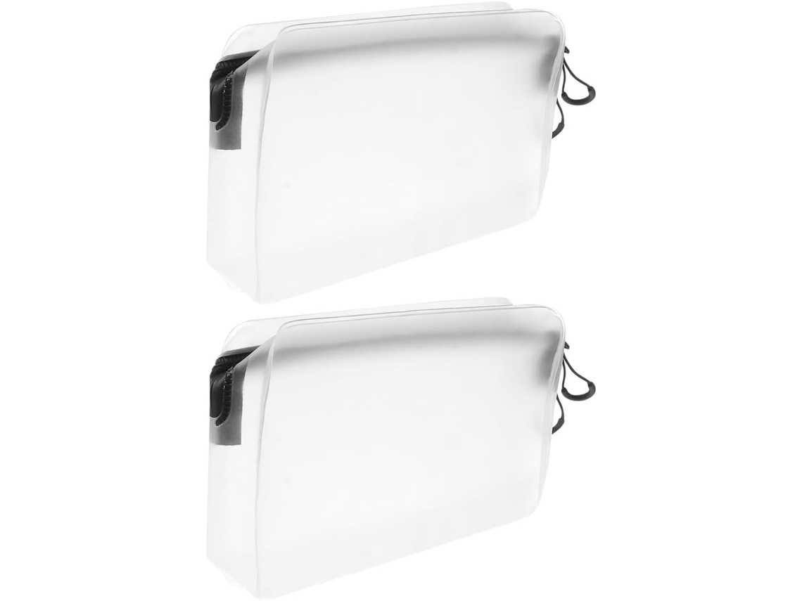 Bolsas Com Zíper Para Maquiagem, Nécessaire , Conjunto De 2 Unidades, Grande, Para Viagem. Gokoco