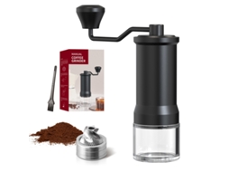 Moinho Manual De Café – Moedor De Café – Manivela Rotativa – Grau De Moagem Ajustável – Casa, Escritório E Campismo – Abs – Preto