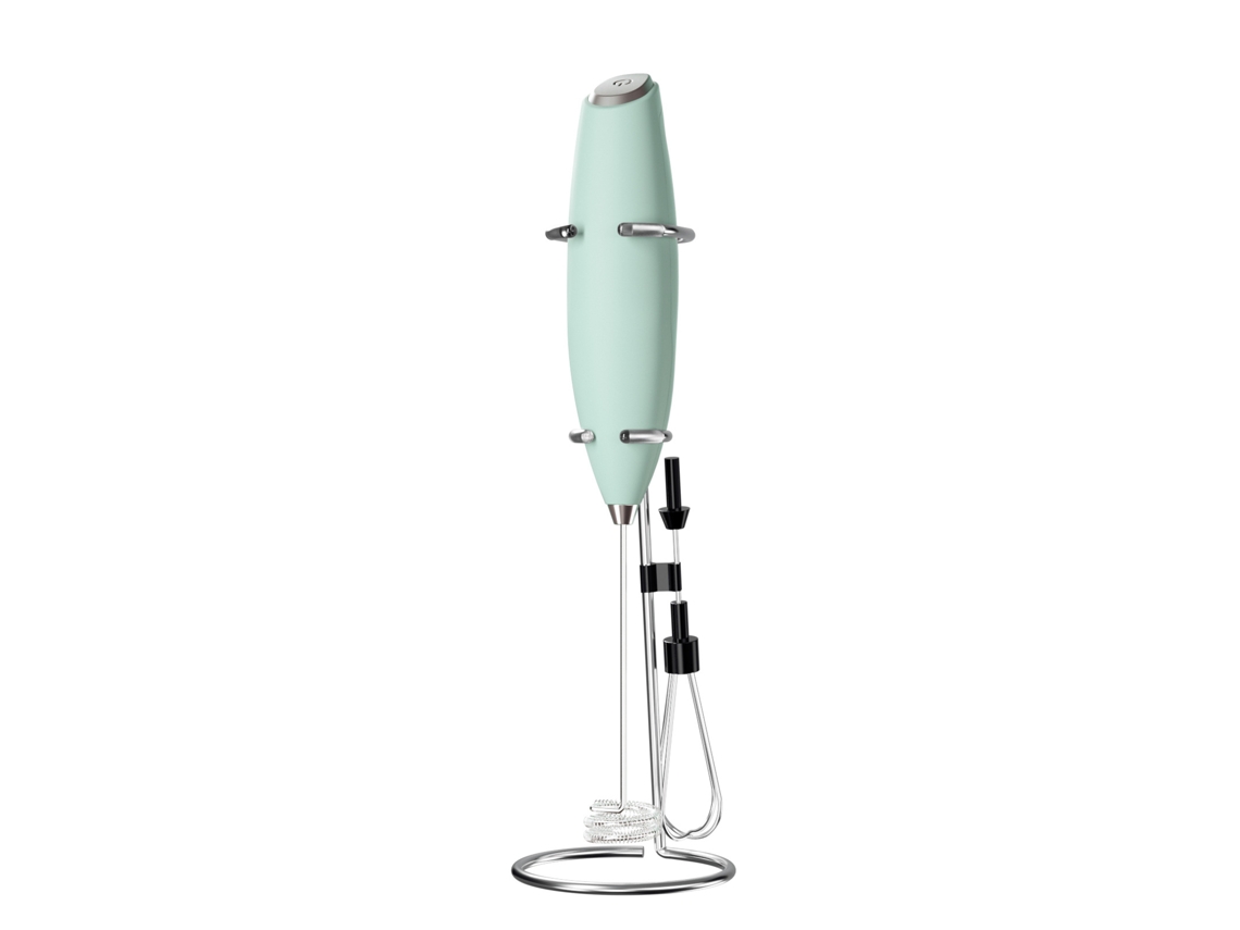 Espumador Elétrico de Leite, com Suporte, para Café, Azul AQUAFORGE