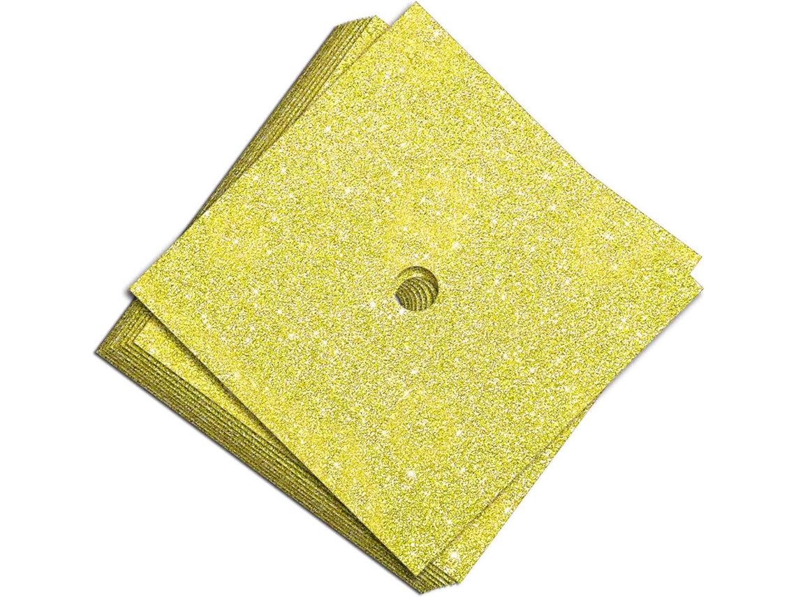 Conjunto de 10 decorações de cartolina com glitter SFUSHOS