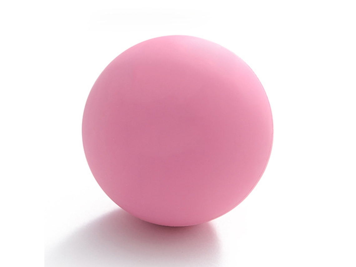 Bola de Massagem Miofascial Rosa para Yoga, Relaxamento Muscular e Uso de Peso