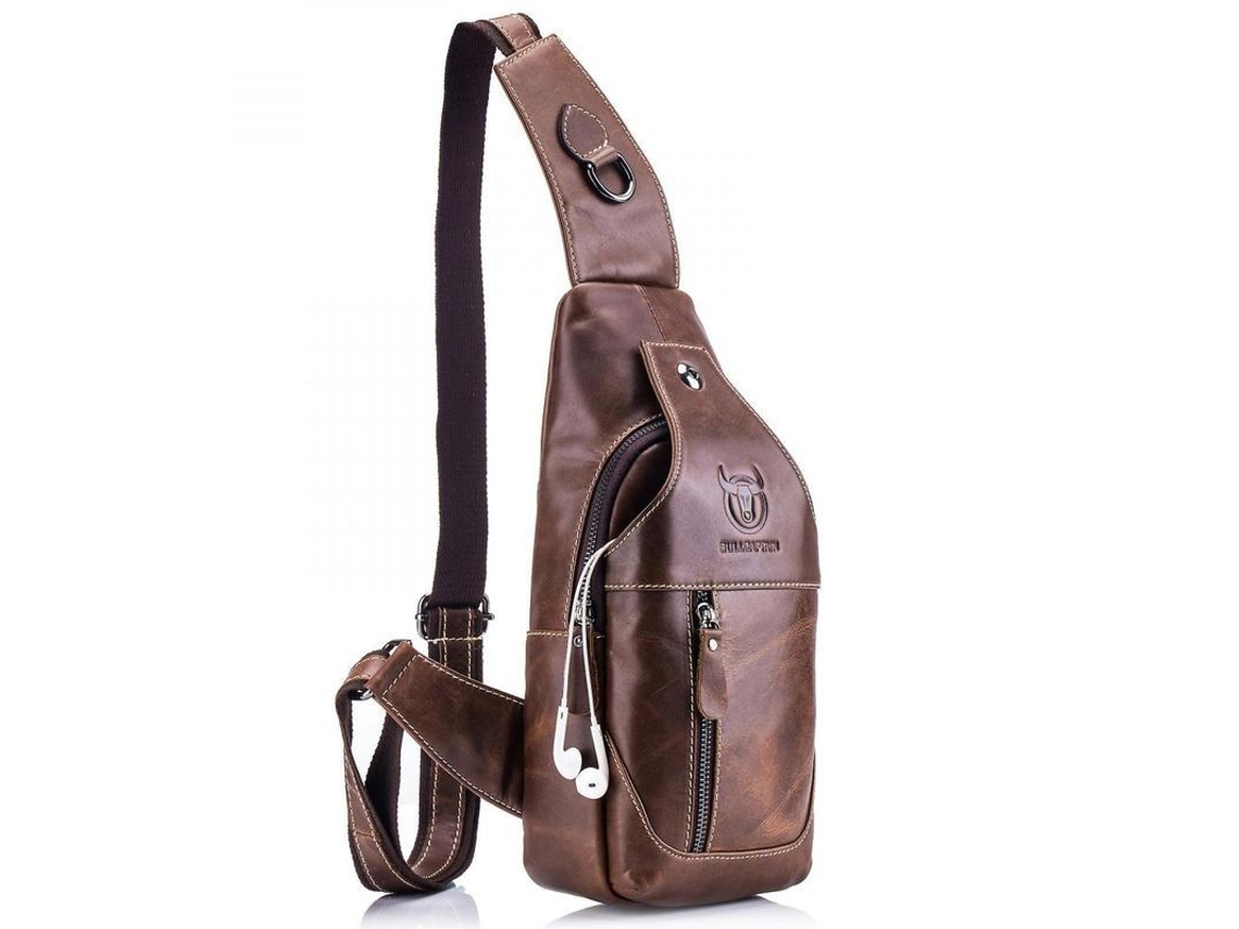 Bolsa de Couro para Homens Mochila Bandolera Fwx 2026