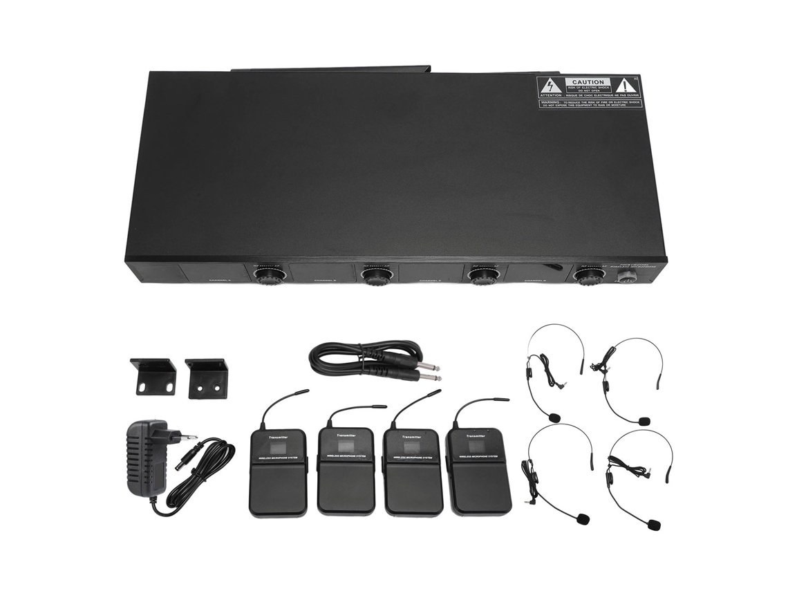 Sistema Iem Sem Fio EOOCOO com Transmissão de 4 Canais e Monitoramento