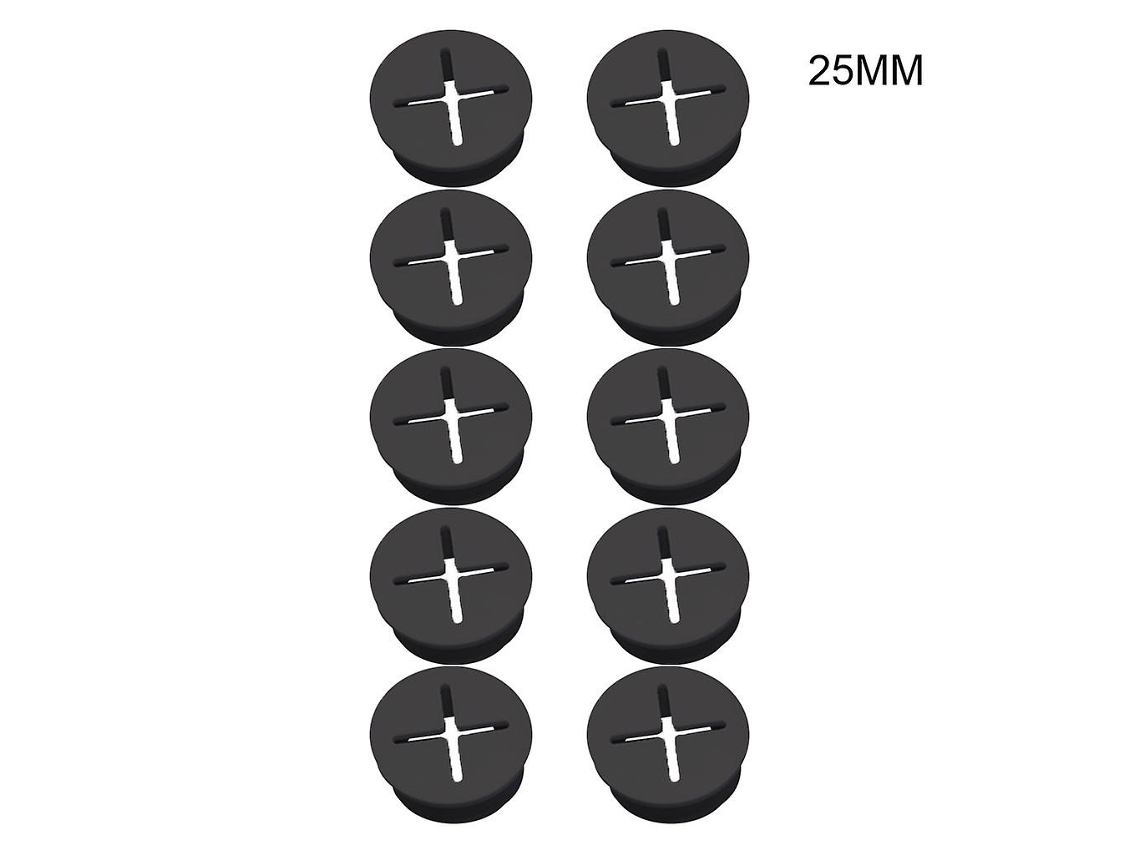 Lurelia Passa-cabos De Mesa, 20 Mm, 25 Mm, Silicone, Resistente, Borracha, Magnético, Preto, Branco, Amarelo