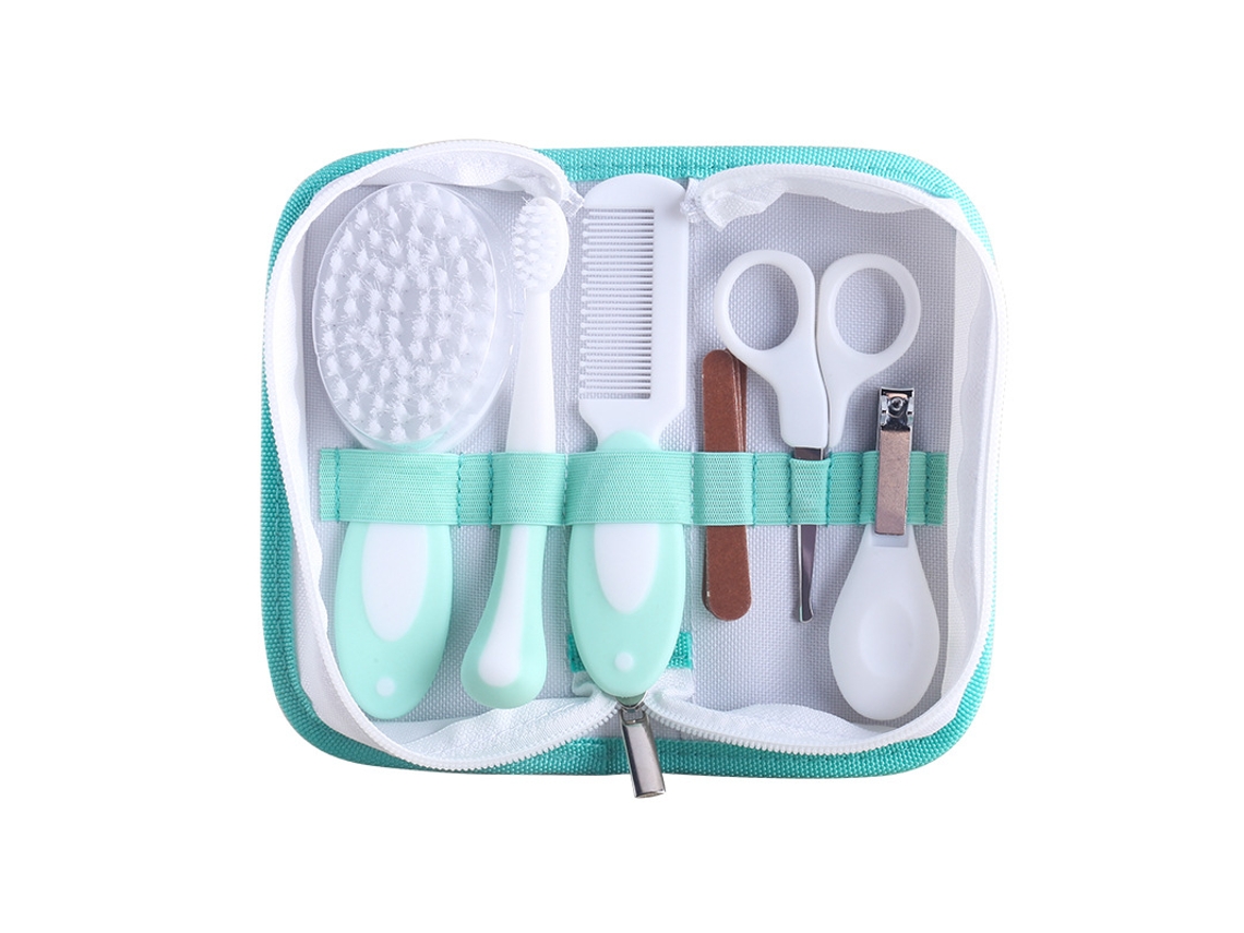 Corta-unhas Para Bebé, Conjunto De Corta-unhas Para Bebé, Corta-unhas, Penli Para Bebé E Aspirador Nasal - Cerdas Em Pp, Verde Claro.