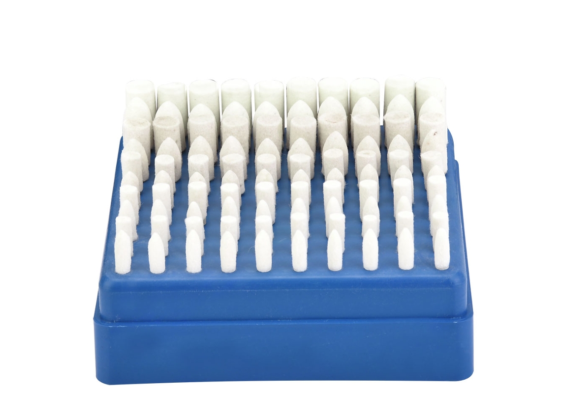 100 Peças De Broca De Lixa De Lana Para Polir 4-10mm Com Cabo De 3mm Para Ferramenta Rotatória