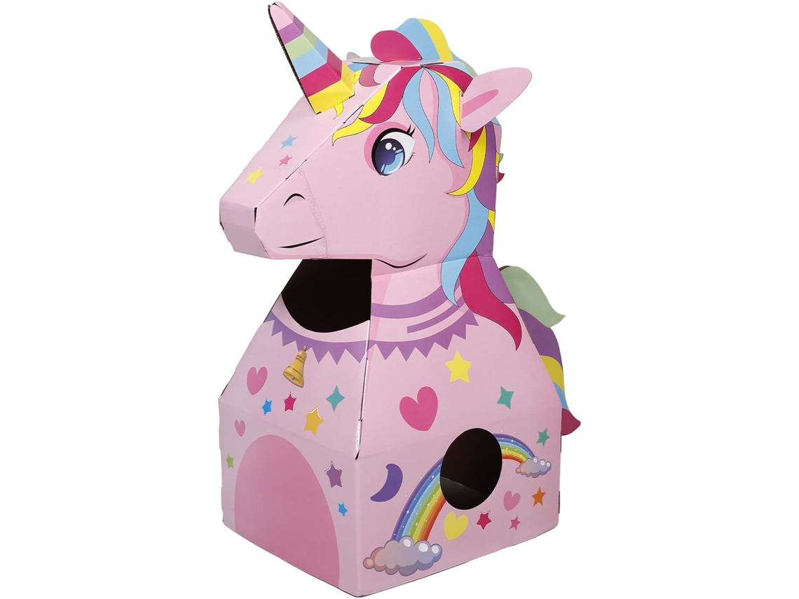 Fantasia Portátil de Unicórnio de Papelão CHABERLU