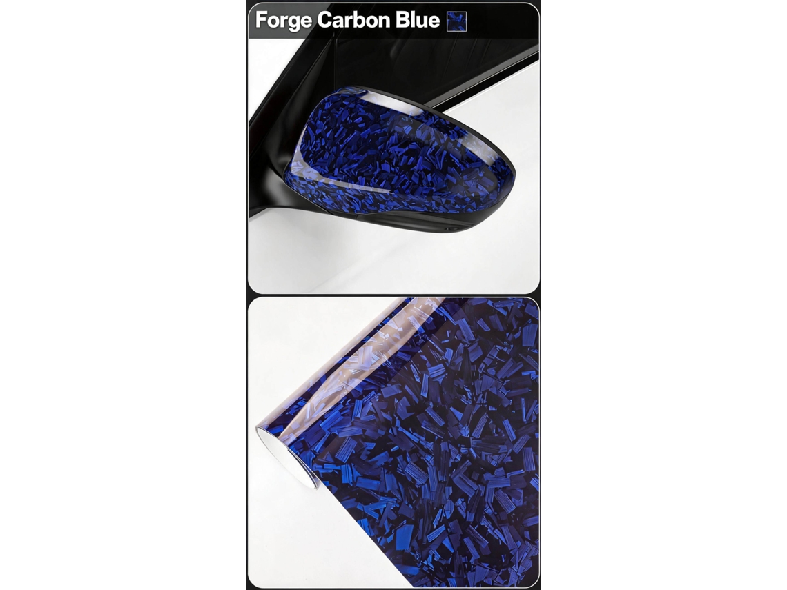 Película Adesiva 6d À Prova Dágua para Carro Pet, 30x150 Cm para Motocicletas e Automóveis HENTEN HOME Azul