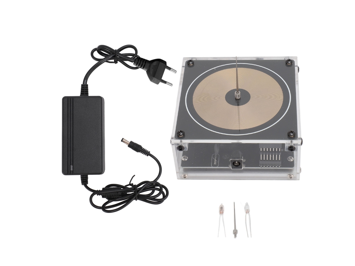 Bobina de Tesla para Música Bluetooth, Transmissão Sem Fio, Brinquedo de Mesa, Modelo Científico, Plug EU 100-240V