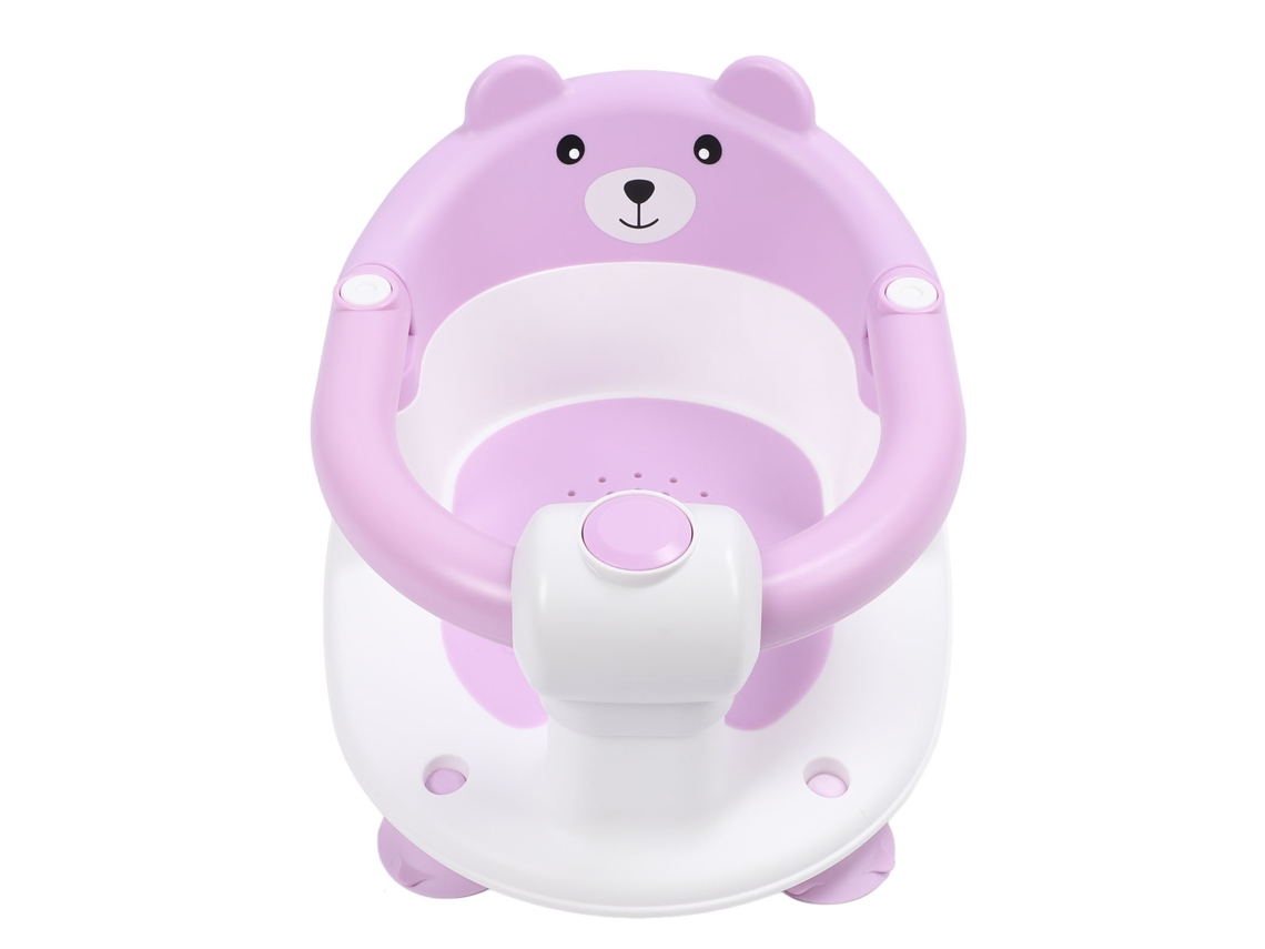 Primerox cadeira de Banho Anti derrame para Bebê Infantil Segura Sit Up Plástico Roxo