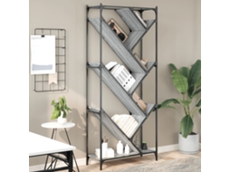 Vidaxl Estante 79x30x180 Cm Derivados De Madeira E Metal Cinza Sonoma