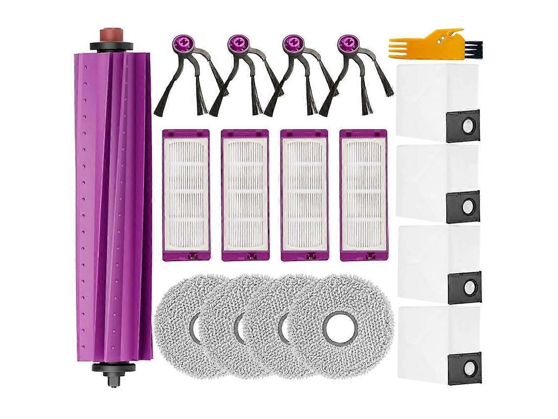 Escova Lateral 18pcs, 18pcs Main Filters Esfregona Cloths Para Eureka J15 Evo Ultra Self Emptying Aspirador Peças Robot, 18 Unidades