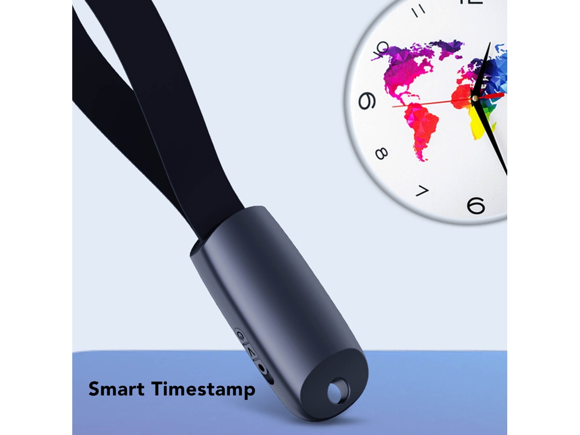 Aetheria gravador de Voz de Chaveiro Mini 64gb Ativado por Voz com Redução de Ruído e Reprodução Mp3