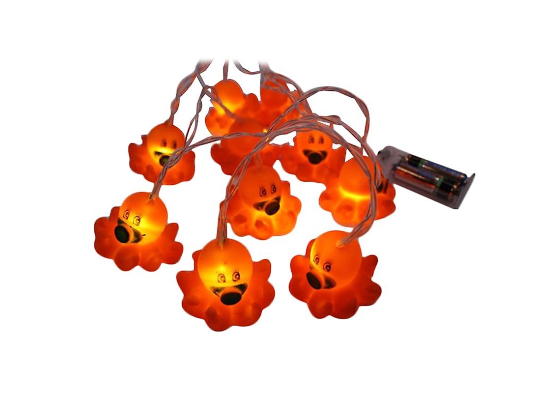 10pcs Cordão De Luz Em Forma De Polvo