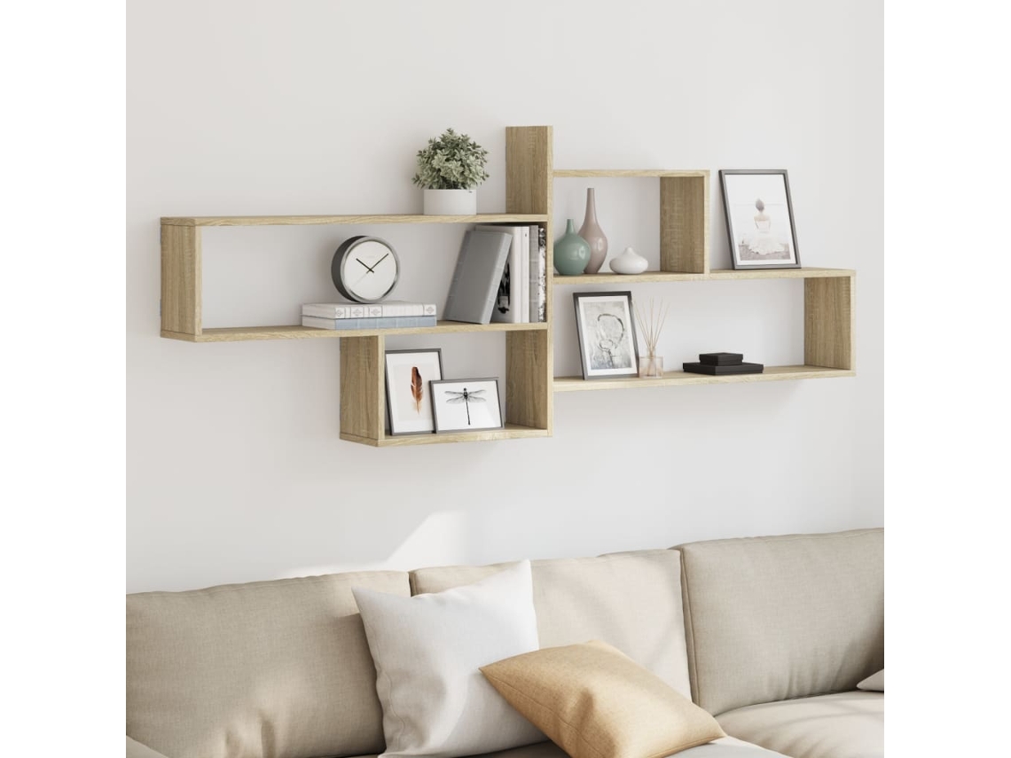 Vidaxl Prateleira Parede 167,5x18x68 Cm Deriv. Madeira Carvalho Sonoma