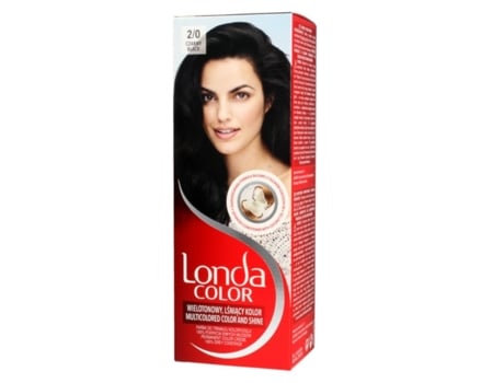 Tintura de cabelo preta Londa 2/0