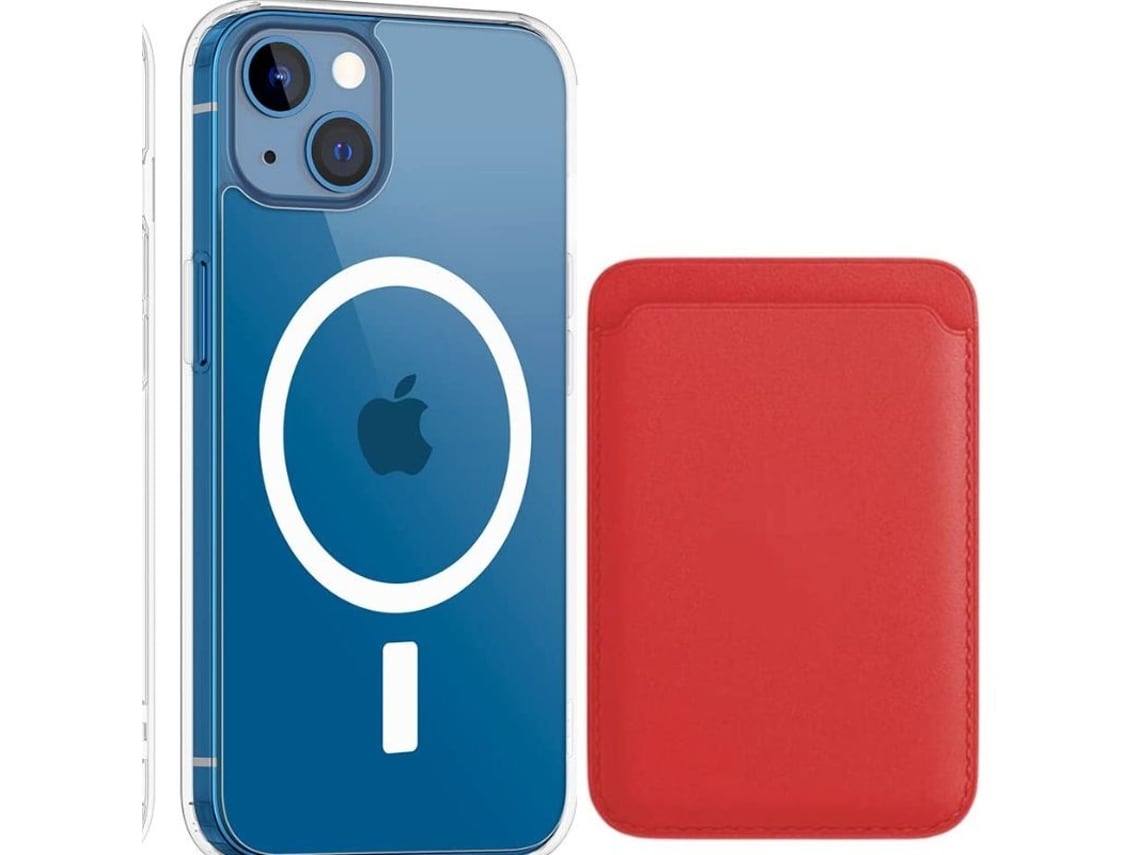 Capa Fólio Magsafe para iPhone 14 pro max VEANXIN Vermelho