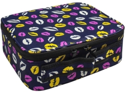 Mala de Maquilhagem ESTORE Lips Multicor (26x23x9 cm)