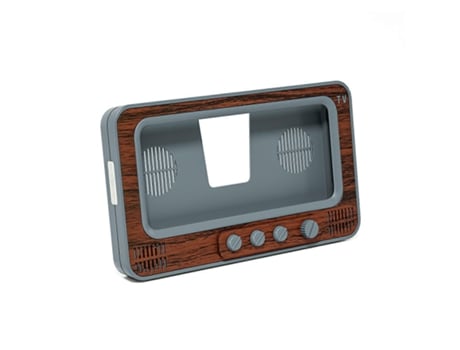 Suporte Realista Para Celular, Suporte Portátil Universal Estilo Retrô Em Formato De Tv Para Celular