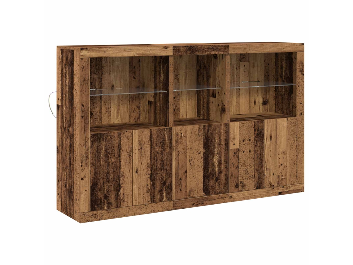 Aparador Madeira Antiga Led 162 x 37 x 100 cm MAISON EXCLUSIVE