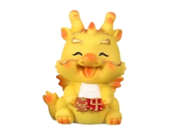 Laxiscreed Boneco De Dragão De Ano Novo Com Chocalho Decorativo Para Carro E Boa Sorte
