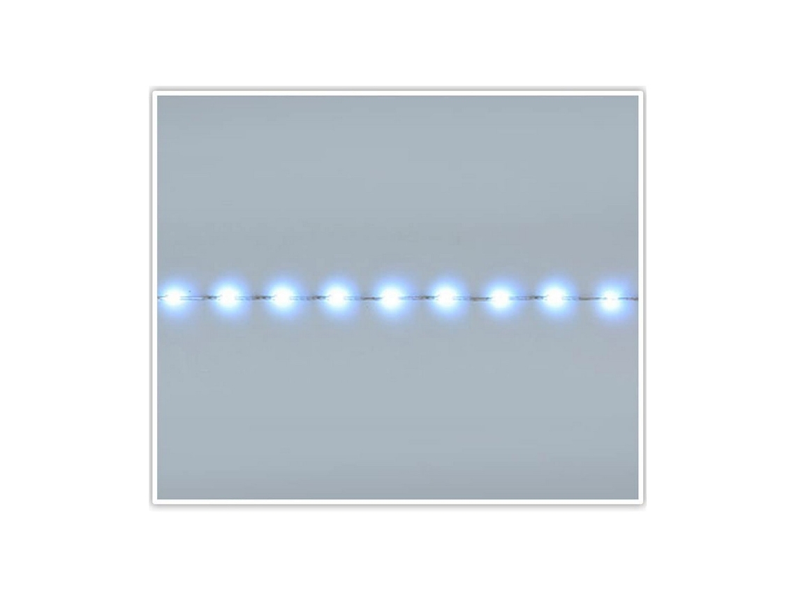 Grinalda BIGBUY CHRISTMAS Luzes LED (Branco - 36 M)