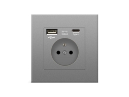 Tomada USB Tipo C para carregador de parede BRILVIBERA