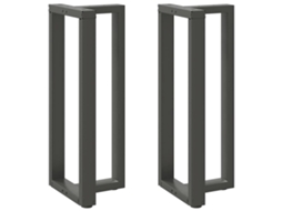 Vidaxl Pés Para Mesa De Bar Em Forma De T, 2 Peças, Antracite, 40x35x(100-101) Cm, Aço