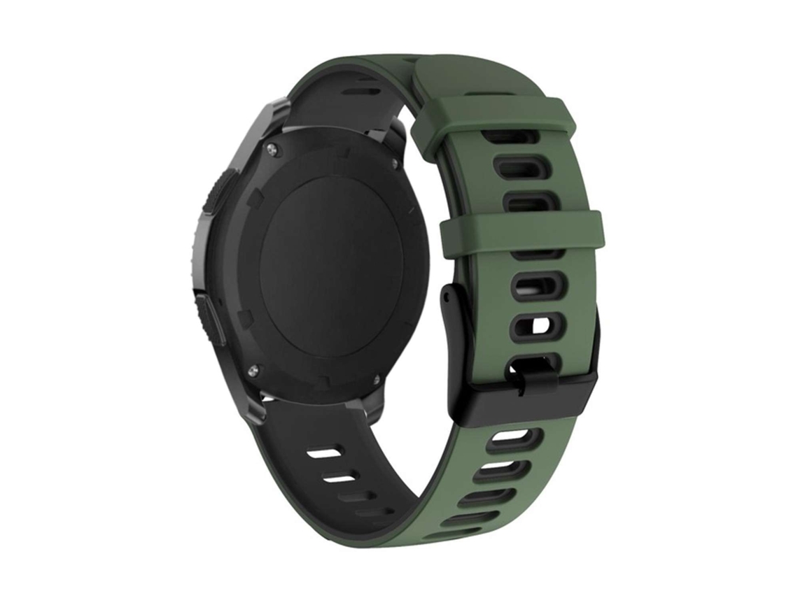 Bracelete Pioneer para Garmin Forerunner 255 Verde Escuro e Preto